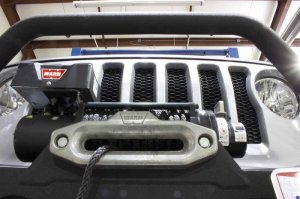 Jeep Gladiator JT Front Bumper - Fishbone Offroad - Mako Front - Black textured powder coat - `20-`27